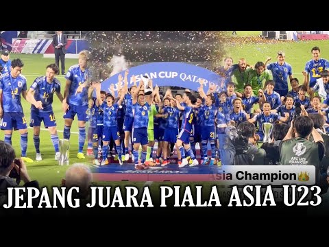 JEPANG CETAK SEJAH BARU !! Full Merinding Momen Selebrasi Jepang Usai Juara Piala Asia U23