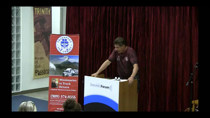 Michael DeBay from Transport for Christ speaks at ...