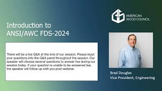 Introduction to ANSI/AWC FDS-2024