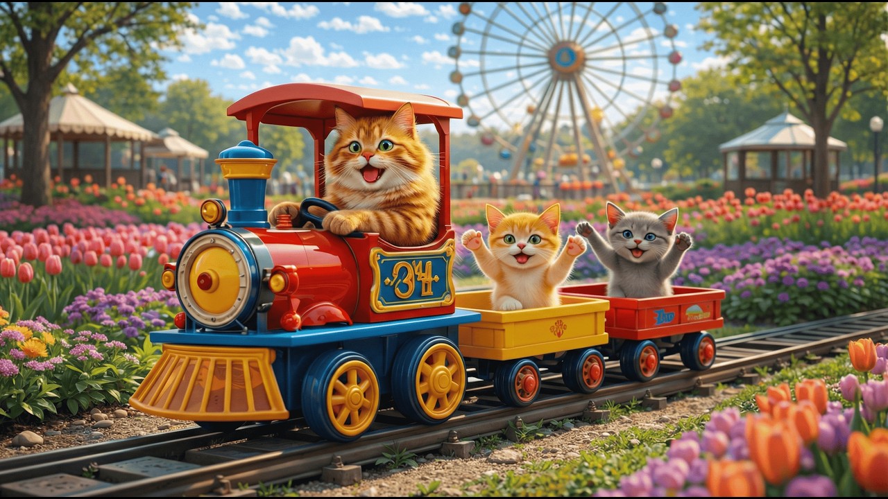 Mama Cat Trims Fur on the Farm and Makes Tiger Hat For Kittens At Home 🐾✂️🏡🐱