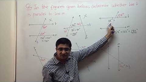 Transversal Video 20  :  How To Check For Parallel Lines Example 2