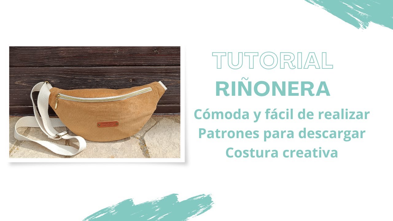 Tutorial riñonera. Cómoda y fácil de realizar. Patrones gratis. Costura creativa. Paso a paso