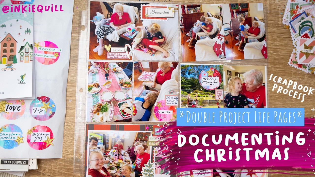 🎄❤️ ✨ Сохранение рождественских воспоминаний // Скрапбукинг Double Project Life