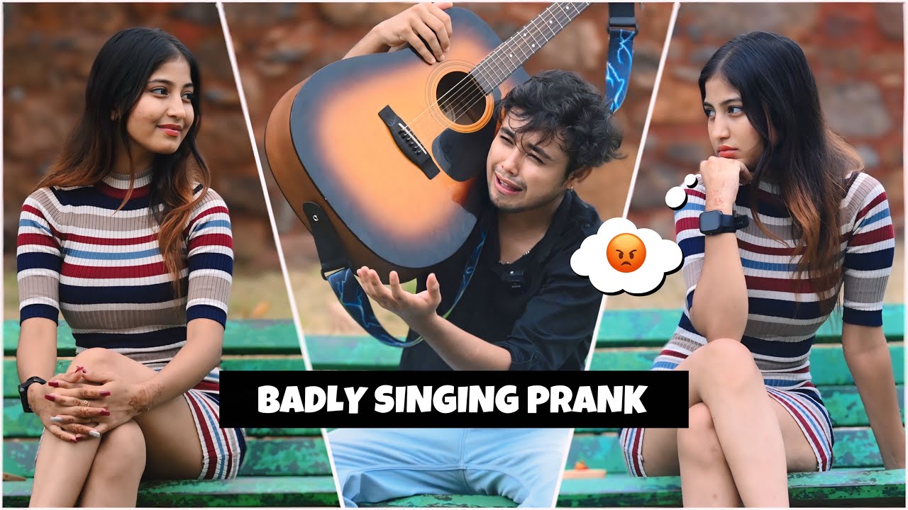 Badly Singing In Public | Prank With Twist On Cute Girl | Shocking Reactions😱 | Jhopdi K