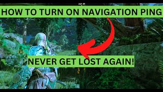 Navigation Ping Option How To Turn On Ping God of War Ragnarok Navigational Direction NEVER GET LOST screenshot 3