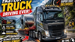 🚛 Fastest Highway Truck Driving Ever | Super Fast Steel Coil Delivery screenshot 4