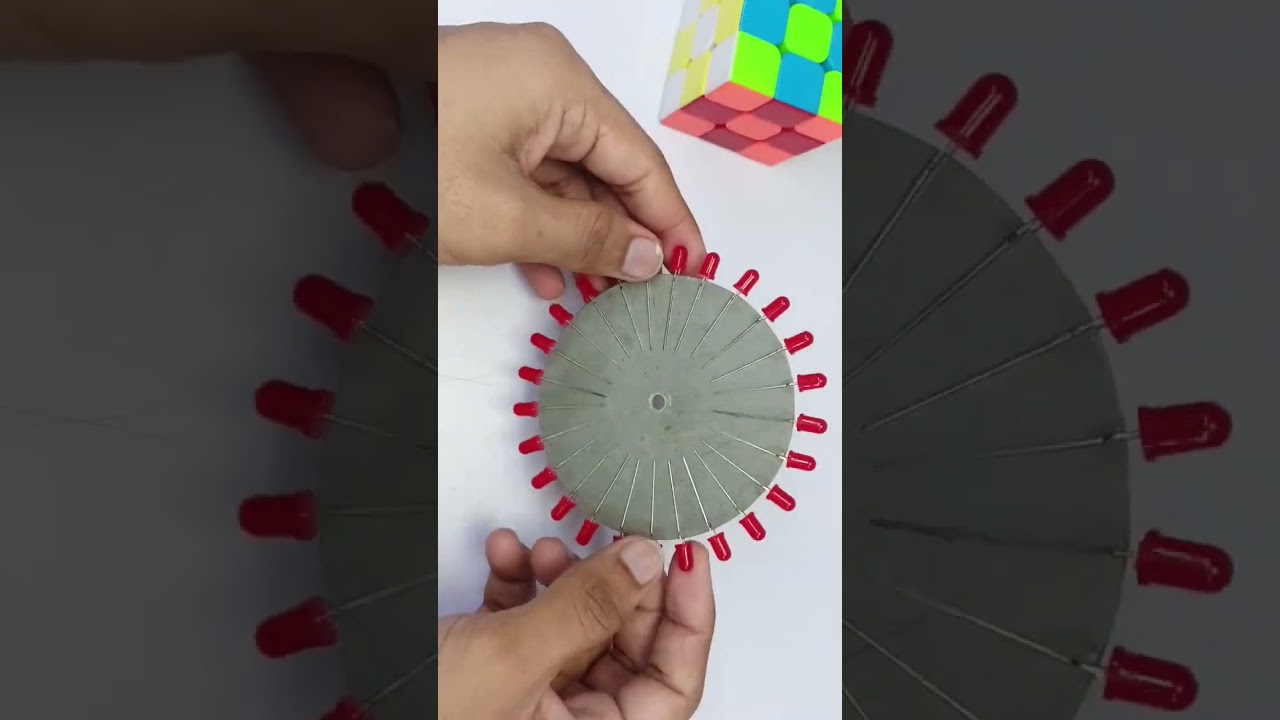 Awesome Light Project using DC Motor|