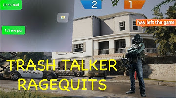 Destroying a salty trash talker in a 1v1 (He ragequit)