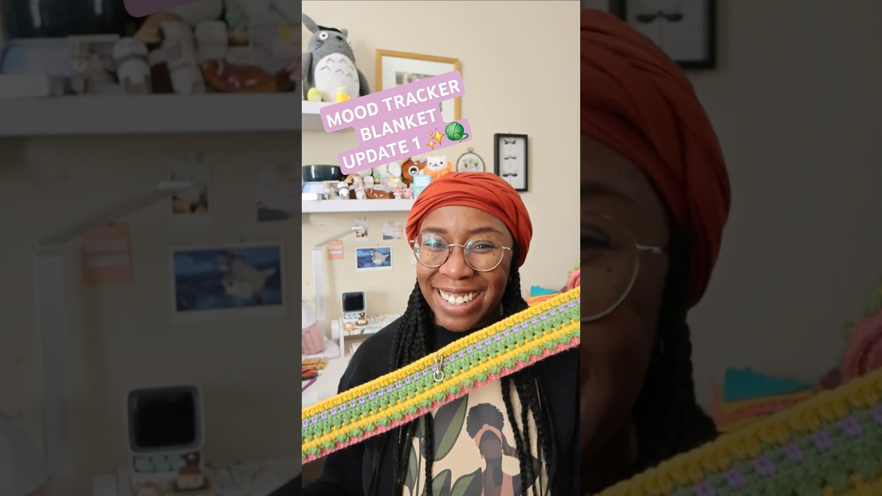 Mood Tracker Blanket Update 1! | Crocheting with Yarn Over Hook