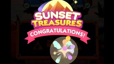 Sunset Treasures Monopoly Go Ending.