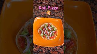 Roti Pizza | No Oven Easy Pizza | Leftover Roti Recipe #Shorts