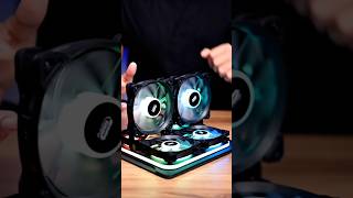 Laptop Heat Problem? 😱 Cosmic Byte Cyclone RGB Cooling Pad Review | 5 Fans RGB Laptop Cooler #shorts