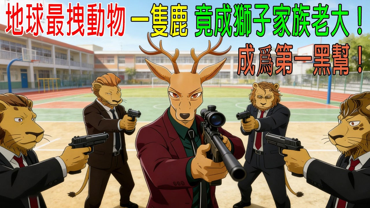 地球最拽動物，一隻鹿竟成獅子家族老大，成爲第一黑幫！