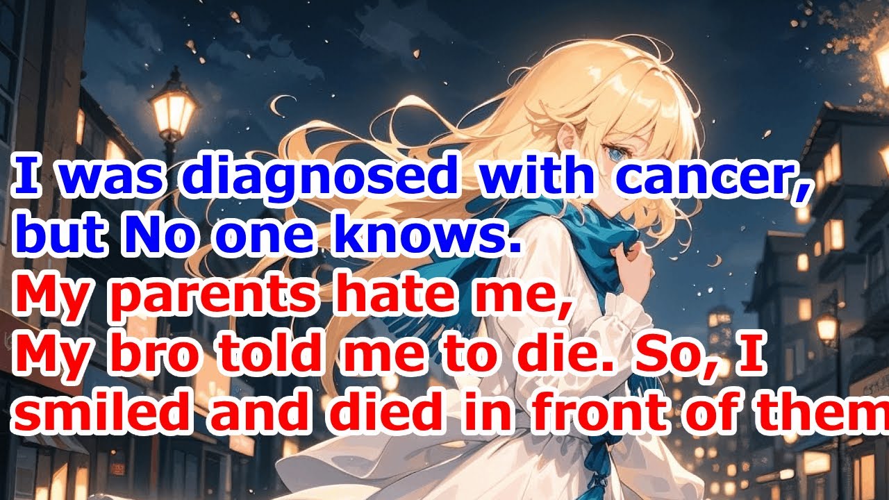 I was diagnosed with cancer,but No one knows.My bro told me to die.So,I smiled,died in front of him.