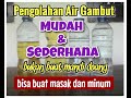 Mengolah air gambut paling mudah dan sederhana bisa buat masak dan minum