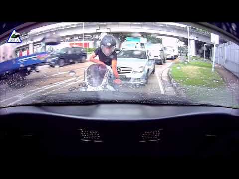 Motorcyclist hit and run