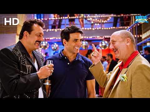 मुझे खाली ग्लास पसंद नहीं है! | Akshay Kumar, Sanjay Dutt, Anupam Kher | Desi Boyz | Bollywood Scene