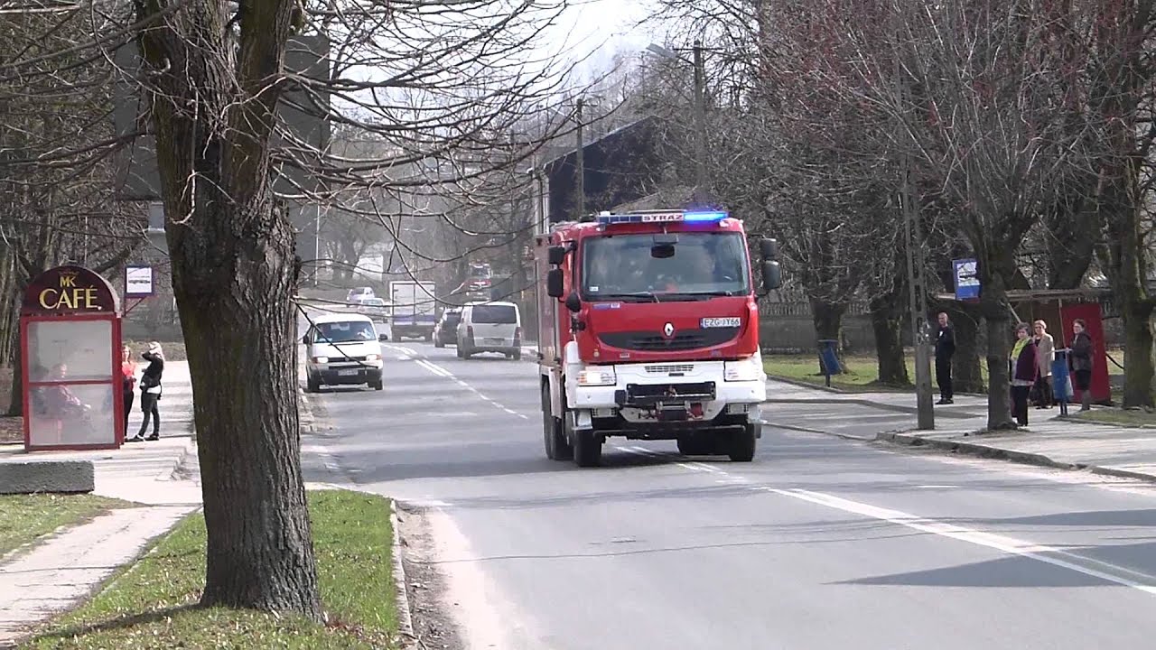 Alarmowo na trąbach do pożaru traw- 581[E]26 GCBA Renault Kerax - JRG ...