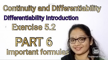 CONTINUITY AND DIFFERENTIABILITY 2nd pu exercise5.2 & Differentiability Intro|in kannada PART6