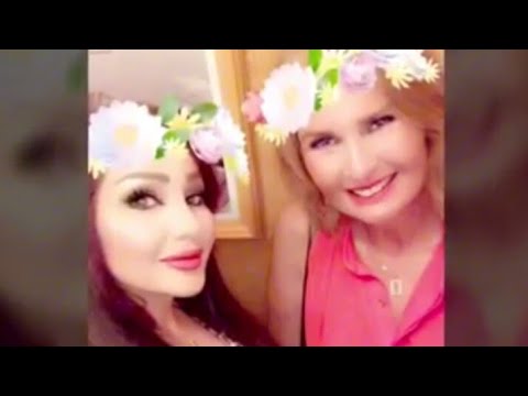شهد الشمري مع الفنانه المصرية يسرى في القاهره