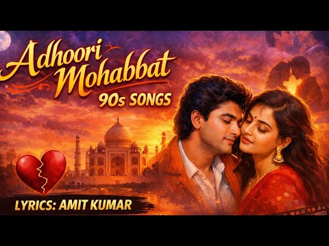 Adhuri Mohabbat ❤️ 90s Sad Romantic Song | Musickworld1 | Lyrics Amit Kumar | Old Love Songs