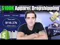 Make $100K Dropshipping Apparel With Shopify