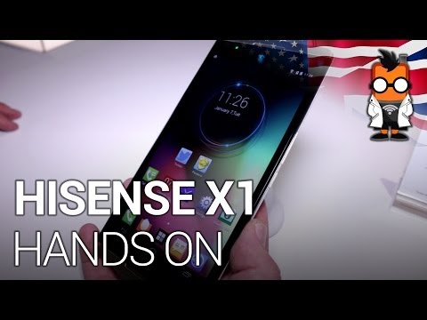 HiSense X1 - 6.8 inch Full HD Quadcore Phablet hands on at CES 2014 [ENG]