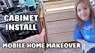 Installing Our First New Cabinet After Replacing the Floor in Mobile Home screenshot 1