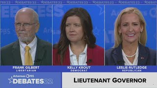 Arkansas Lt. Governor debate (2022) | Frank Gilbert, Kelly Krout, Leslie Rutledge