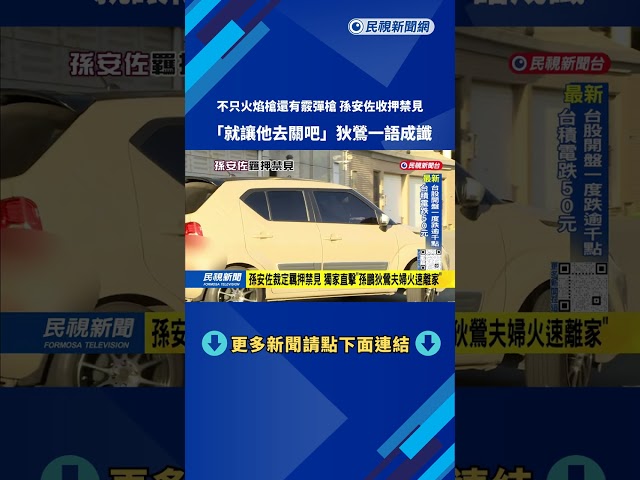 測試噴火槍、家中查獲槍械「 有串證滅證之虞」孫安佐羈押禁見－民視台語新聞