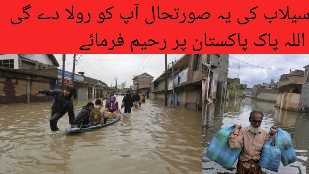 پاکستان میں 2022کے مون سون کے سسٹم کے باعث ہونے والی بارش کی تباہ ...