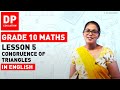 Lesson 5 Congruence Of Triangles Maths Session For Grade 10 DPEducation Grade10Maths Triangles