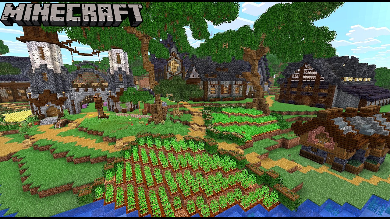 I Built a FULLY Automated BAMBOO and HONEY Farm in my FOREVER WORLD in ...