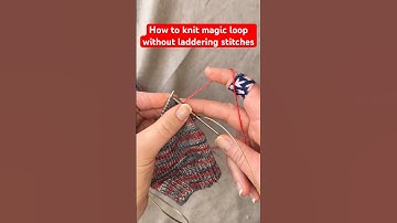 How to knit magic loop without laddering your stitches! #knitting #knittingtutorial #handknitting