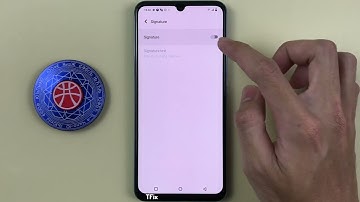 Message signature on Vivo V23e Android 13