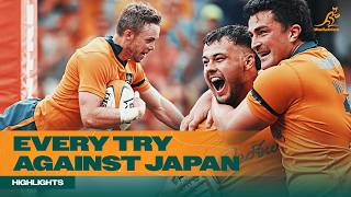 Forwards Dominate! | Every Try Against Japan | Wallabies v Japan Highlights