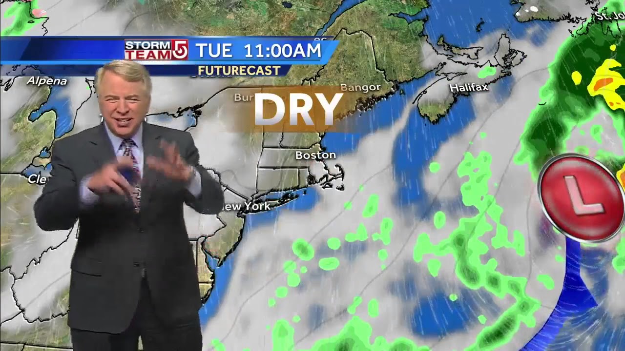 Video: Mostly cloudy, few showers to start the week - YouTube