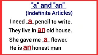 Articles a and an/indefinite articles/english grammar articles /a and an worksheet #aandan