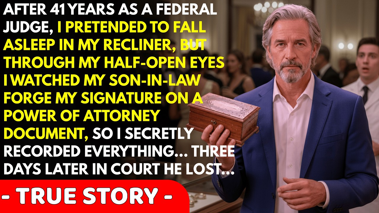I pretended to sleep while my son-in-law forged my signature — he didn't know about the hidden...