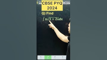 Q) Integration  ∫ x /√(1+2x) d𝑥  2026 Integration PYQ 2025 MathsClass 12 #maths #cbse2026