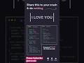 💘 CSS Love Animation | Share This to Your Crush Using Code! | STM CODER