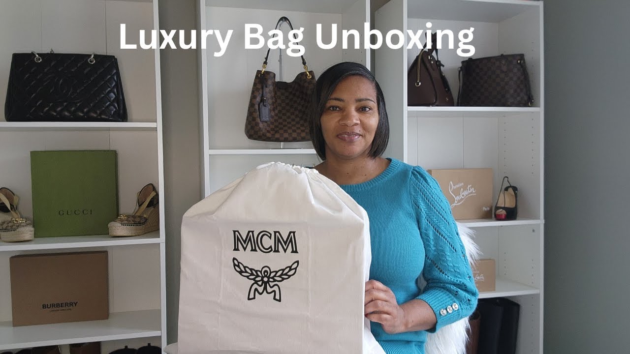 Bag Unboxing  MCM München Tote in Spanish Calf Leather 