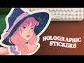 i try to make holographic stickers | procreate