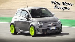 300+HP Abarth 595 Competizione at Monza Circuit! OnBoard, Fly Bys & Turbo Sounds
