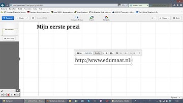 Prezi uitleg: hyperlink invoegen