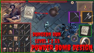 Grim Soul Dark Fantasy : #238🔥Powder Bomb Design Founded At Dungeon Floor 3🔥