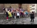 Choir sings wir haben freude zu verschenken at basilica di san lorenzo