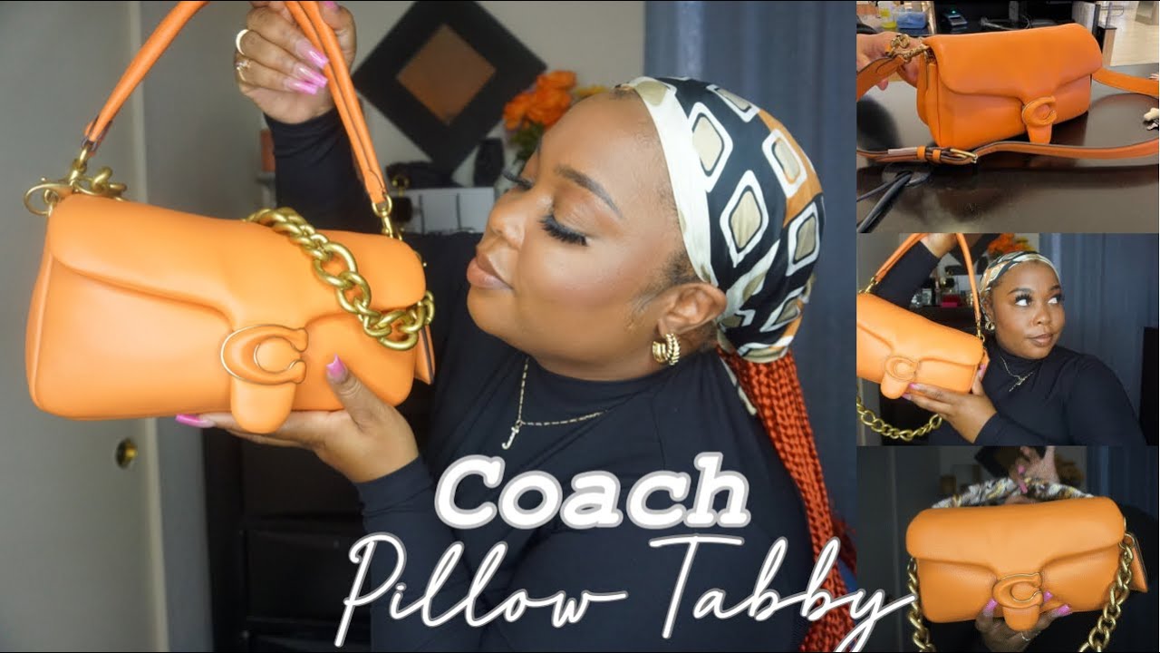 COACH PILLOW TABBY UNBOXING, CANDIED ORANGE
