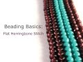 Beading Basics- Flat Herringbone Stitch