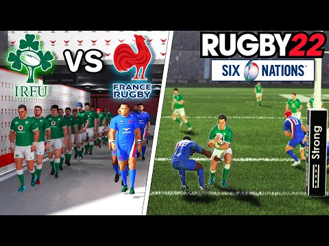 IRELAND vs FRANCE | 6 Nations 2023 Round 2 | Rugby 22 - Gameplay & Commentary Legend Difficulty